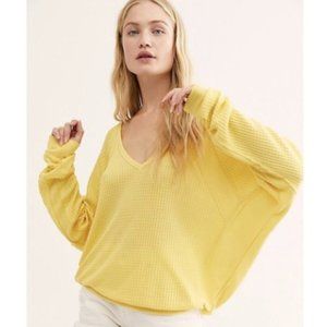 Free People Women Santa Clara Thermal Yellow Small